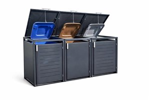 Mülltonnenbox 3er