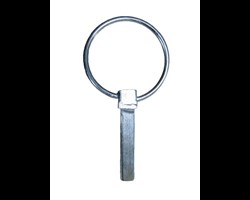  Klappstecker f&uuml;r Unterlenkerbolzen der Dreipunktanh&auml;ngung. 
 Geeignet f&uuml;r alle Wippkreiss&auml;gen mit Zapfwellenantrieb und Kombiantrieb Zapfwelle/Motor 