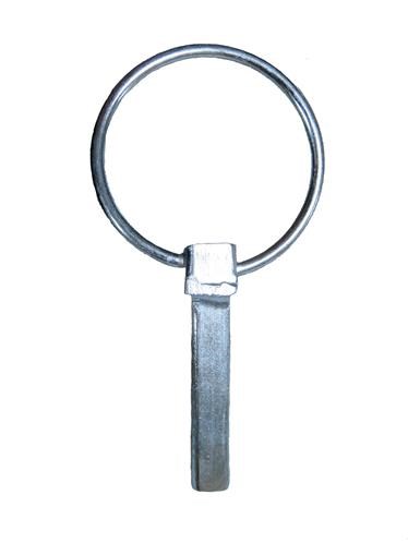  Klappstecker f&uuml;r Unterlenkerbolzen der Dreipunktanh&auml;ngung. 
 Geeignet f&uuml;r alle Wippkreiss&auml;gen mit Zapfwellenantrieb und Kombiantrieb Zapfwelle/Motor 