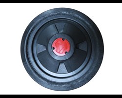  Vollgummirad f&uuml;r Fahrwerk 
 Technische Daten: 250-60 Gleila, 20 mm Nabenl&auml;nge, 57 mm KS-Felge mit roter Nabenabschlusskappe 
 Geeignet f&uuml;r: Fahrwerk W-MAX, WISA und R-CUT 