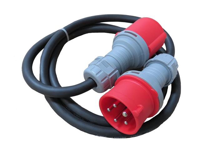  Verl&auml;ngerungskabel H07RN-F mit CEE-Stecker und Kupplung, mit Phasenwender 
 Querschnitt: 5 x 2,5 qmm 
 L&auml;nge: 2,0 Meter 