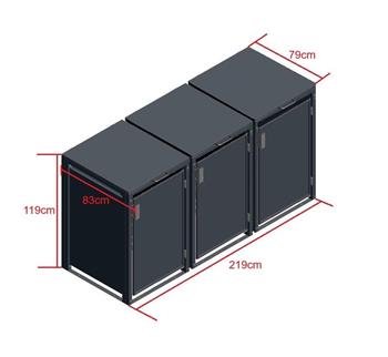 Bemaßung 3er Box