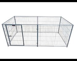   Dieses Freilaufgitter ist geeignet f&uuml;r Kleintiere. Es ist stabil verschraubt, um ein Ausbrechen der Tiere verhindern zu k&ouml;nnen.   Zus&auml;tzlich ist eine T&uuml;r mit einer Verriegelung verbaut, welche nach   Au&szlig;en ge&ouml;ffnet werden kann. Durch die H&ouml;he des Freilaufgitters k&ouml;nnen   Ihre Tiere nicht ausbrechen. Das Gitter kann au&szlig;erdem an den   Verschraubungen auseinander gebaut werden. Somit k&ouml;nnen Sie den Freilauf   ganz einfach von Ort zu Ort transportieren. Selbst in zusammen  gebauter  Form ist es nicht zu gro&szlig; und zu schwer um es an einen anderen  Platz zu  tragen.  
  Sechs Gitter mit Verschraubungen incl. eingebauter T&uuml;re (44x76cm)   