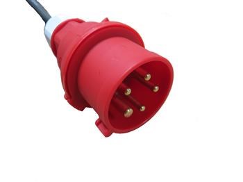  Verl&auml;ngerungsleitung H07RN-F mit CEE-Stecker und Kupplung, mit Phasenwender 
 Querschnitt: 5 x 2,5 qmm 
 L&auml;nge: 15 Meter 