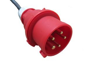 Verl&auml;ngerungsleitung H07RN-F mit CEE-Stecker und Kupplung, mit Phasenwender 
 Querschnitt: 5 x 2,5 qmm 
 L&auml;nge: 20 Meter 